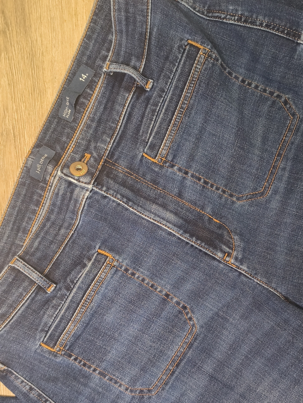 S1155 High Rise Flare w/30" Inseam π J.Jill Women's Size 14 Jeans - Picture 12 of 12